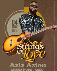 Guitarist Star And Singer Aziz Azion Announces His String Of Love Concert