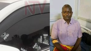 Pastor Bugingo's Vehicle, Riddled with Bullet Holes, Arrives at Kibuli CID Headquarters